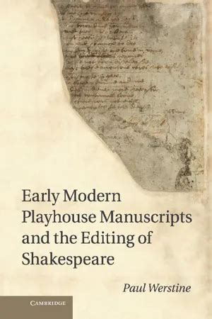 Early Modern Playhouse Manuscripts and the Editing of Shakespeare Doc