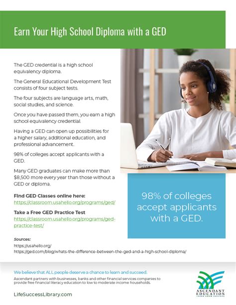 Earn a High School Diploma or GED