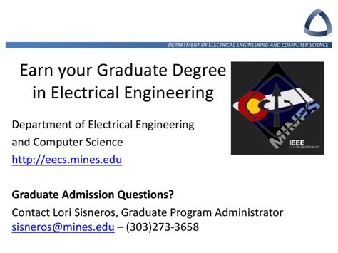 Earn a degree in electrical engineering or a related field.