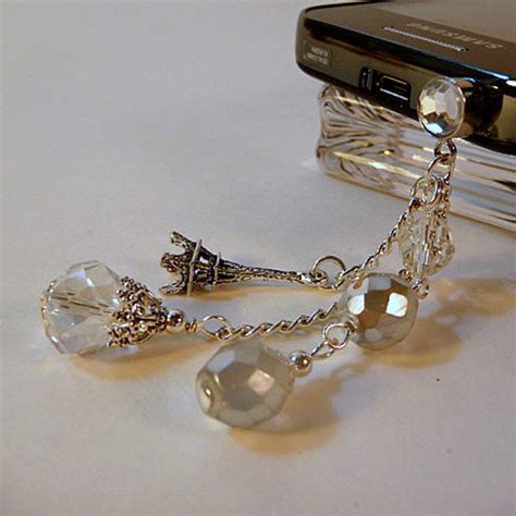 Earphone Accessory Eiffel Crystal Samsung Doc