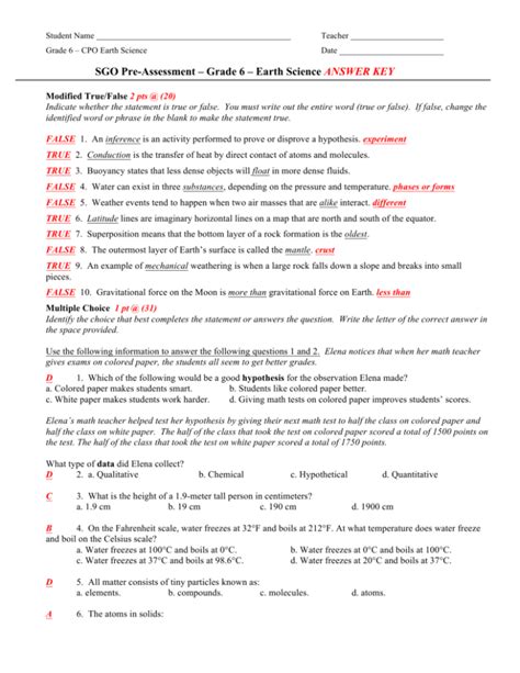 Earth Science Answers Assessment Kindle Editon