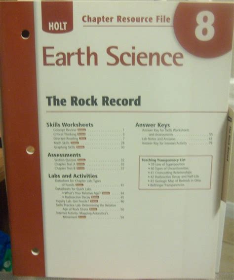 Earth Science Review Answers Holt Reader