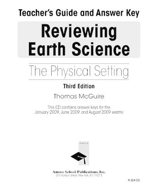 Earth Science The Physical Setting Answer Key 2010 Third Edition Doc