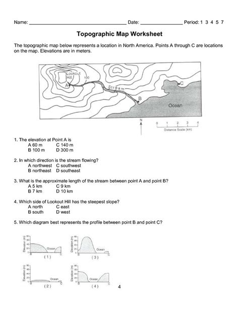 Earth Science Topographic Map Answer Key Doc