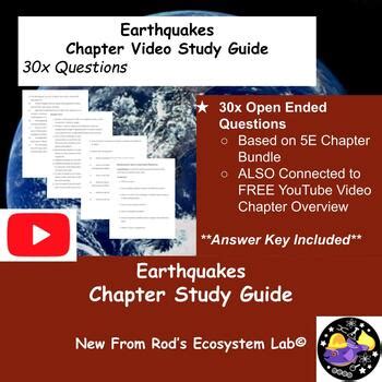 Earthquakes Study Guide Answer Key PDF