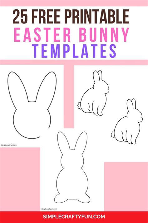 Easter Bunny Template Free
