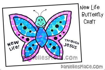 Easter Butterfly New Life Easter Printable Craft