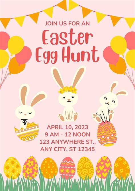 Easter Egg Hunt Flyer Template