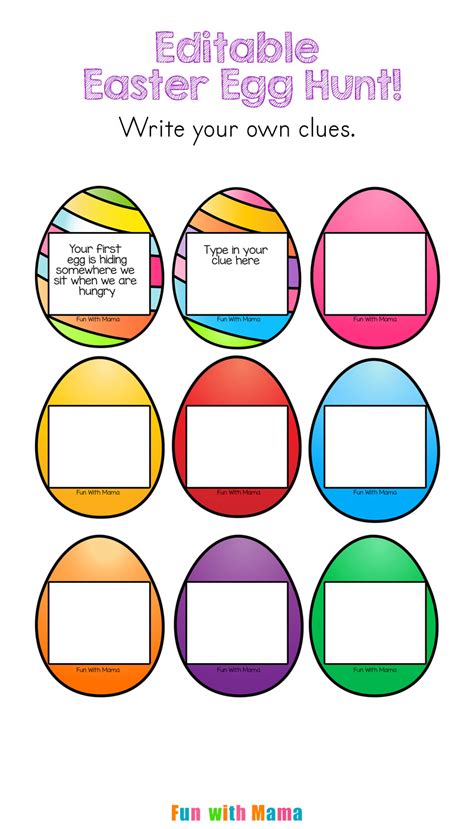 Easter Egg Hunt Template