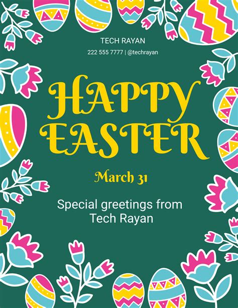 Easter Flyer Template