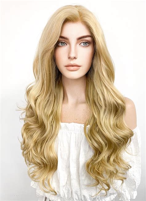 Easy Blonde Wavy Long Synthetic Wigs