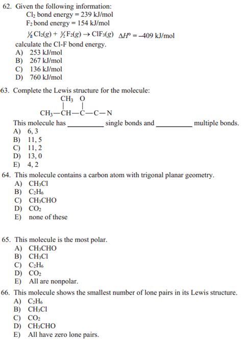 Easy Chemistry Questions And Answers PDF