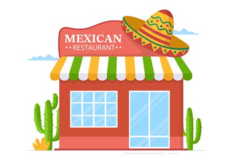 Easy Drawings of a Mexican Restaurant