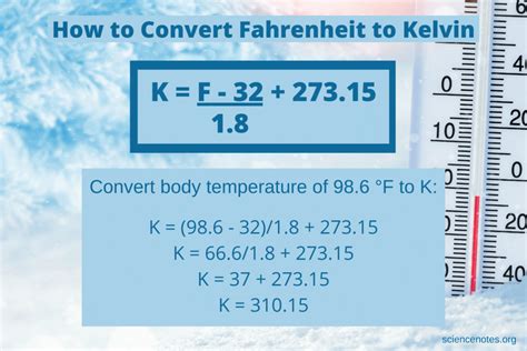 Easy Equation for Converting °F to °K with Helpful Examples