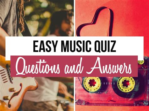 Easy Music Quiz With Answers Kindle Editon