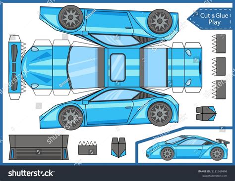 Easy Paper Car Template