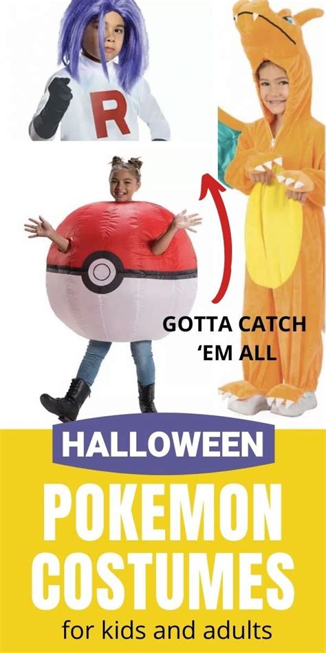 Easy Pokémon Costumes for the Whole Family