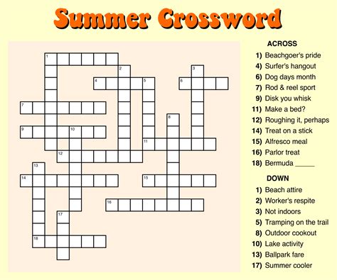 Easy Printable Crosswords With Answers PDF