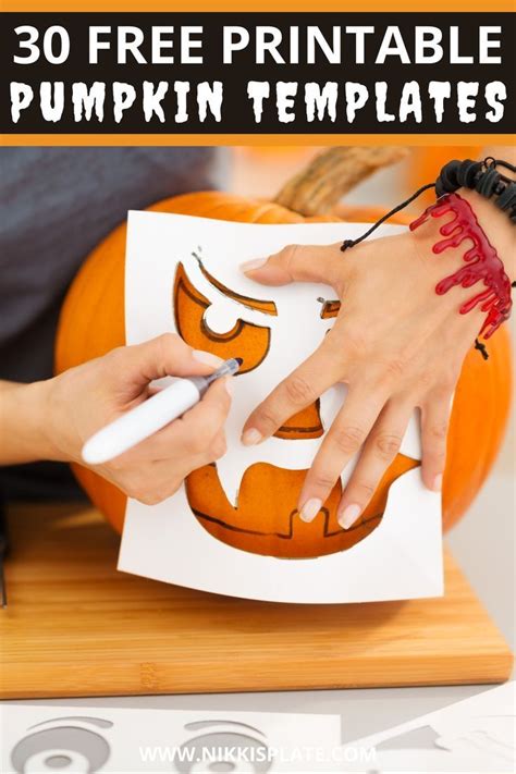 Easy Pumpkin Carving Templates Free Printable