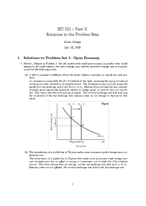 Ec 102 Part Ii Solutions To The Problem Sets Doc