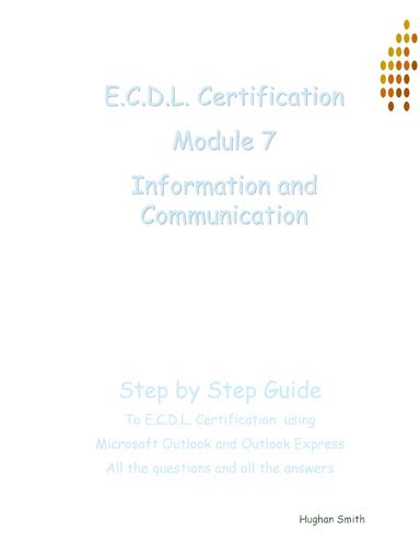 Ecdl Answers Module 7 Mock PDF