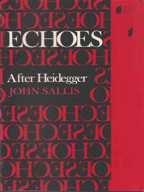 Echoes After Heidegger Epub