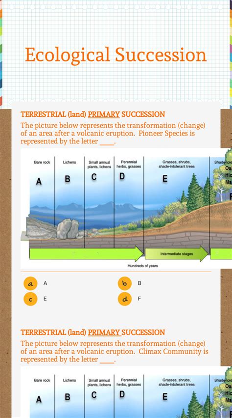 Ecological Succession Answer Key Epub