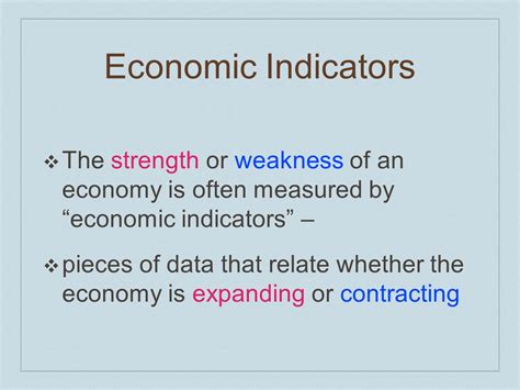 Economic Indicators Point to Weakness