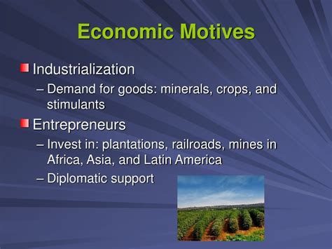 Economic Motives