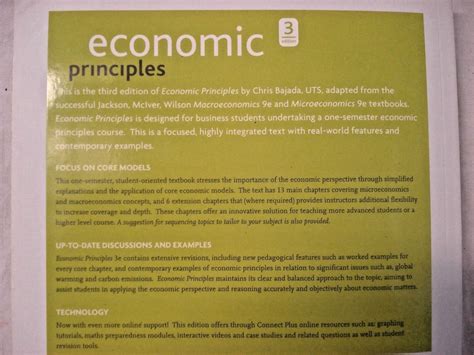 Economic Principles 3rd Edition Bajada Ebook Kindle Editon