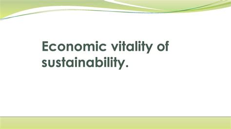 Economic Vitality: