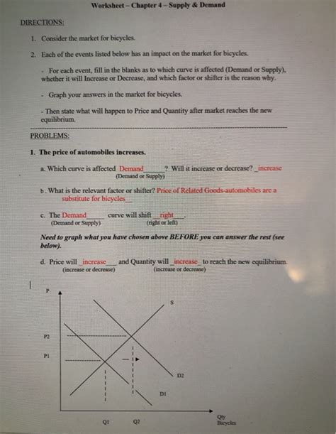 Economic Vocabulary Activity Chapter 4 Demand Answers Doc