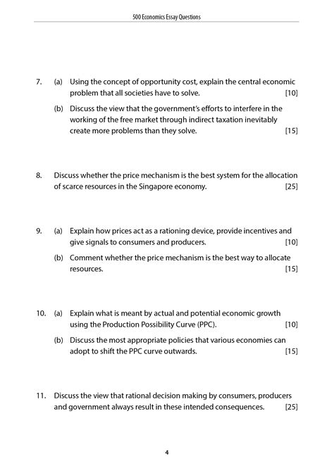 Economics Essay Questions And Answers Epub