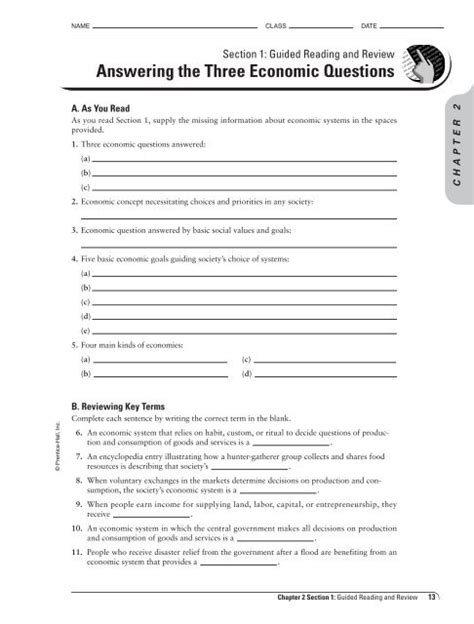 Economics Guided Reading And Review Answers Doc