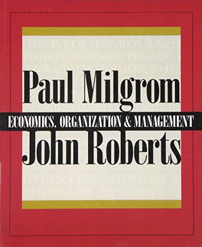 Economics Organization And Management Milgrom Ebook Reader