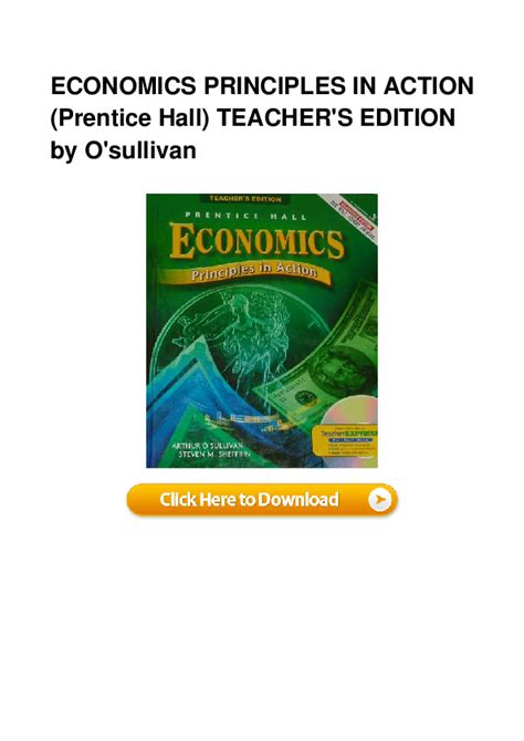 Economics Principles In Action Answer Key Pdf PDF