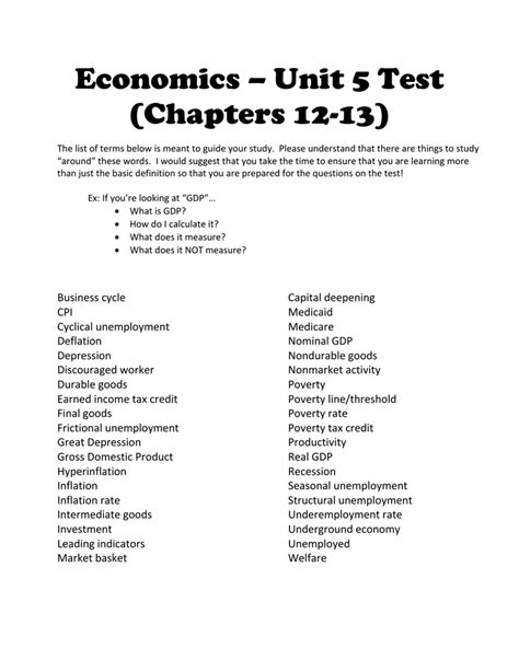 Economics Unit 5 Test Answers Kindle Editon