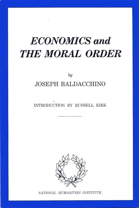 Economics and the Moral Order PDF