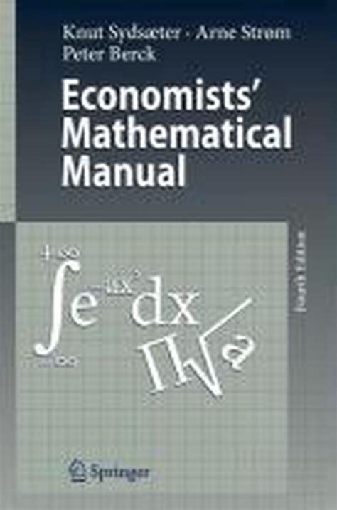 Economists Mathematical Manual Reader