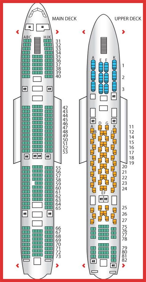 Economy Class Seating Plan