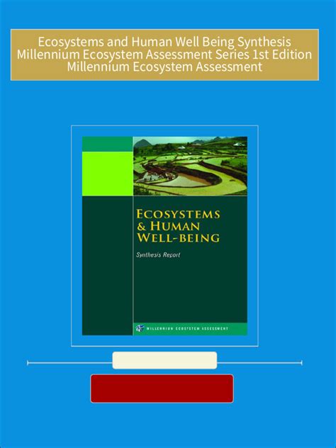 Ecosystems and Human Well-Being: Synthesis (Millennium Ecosystem Assessment Series) PDF