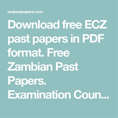 Ecz Exams Past Papers With Answers Epub