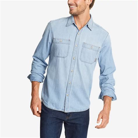 Eddie Bauer Denim Shirt: A Timeless Classic with Versatile Styling Options