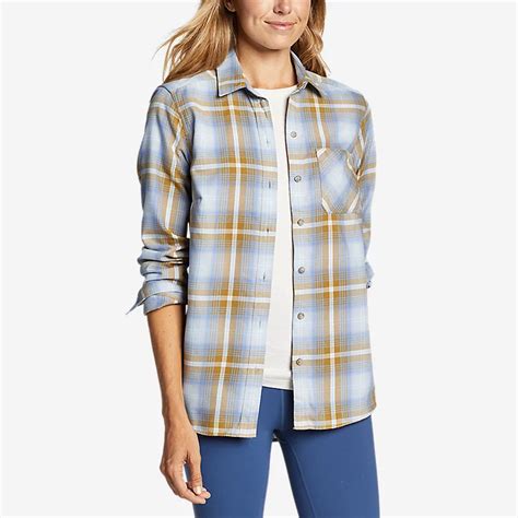 Eddie Bauer Ladies Flannel Shirts: The Perfect Layer for Fall