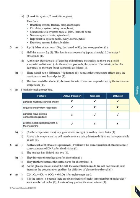 Edexcel Igcse Biology Answers Kindle Editon