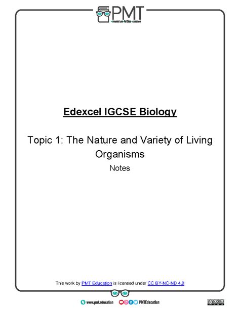 Edexcel Igcse Biology End Of Topic Answers Epub