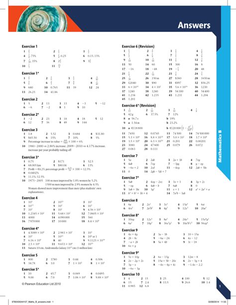 Edexcel Igcse Mathematics B Answers PDF