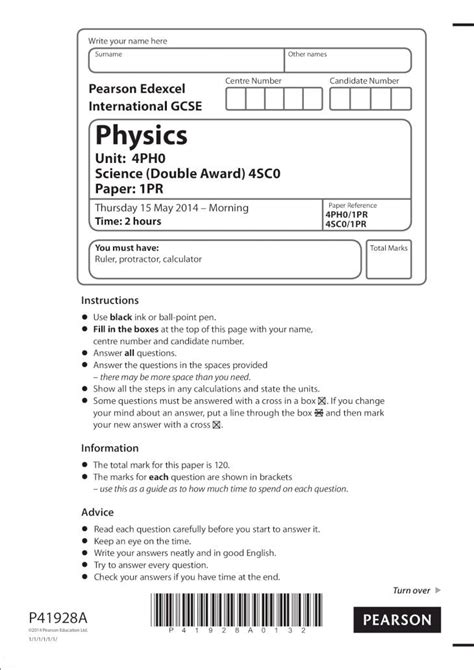 Edexcel Igcse Physics Science 4sc0 Answers Epub