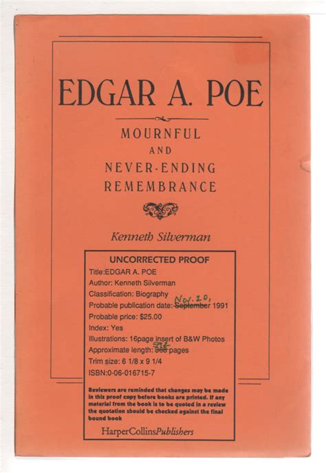 Edgar A. Poe: Mournful and Never-ending Remembrance Kindle Editon