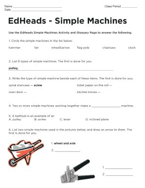 Edheads Simple Machines Pretest Answers Doc